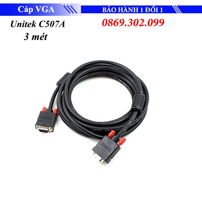 Cáp VGA Unitek C504A dài 3m