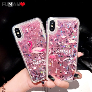 Ốp Lưng Kim Tuyến Nước Họa Tiết Chim Hồng Hạc Cho Oppo Reno 3 4G 2z 2f 2 Z 10x Zoom A9 A5 2020