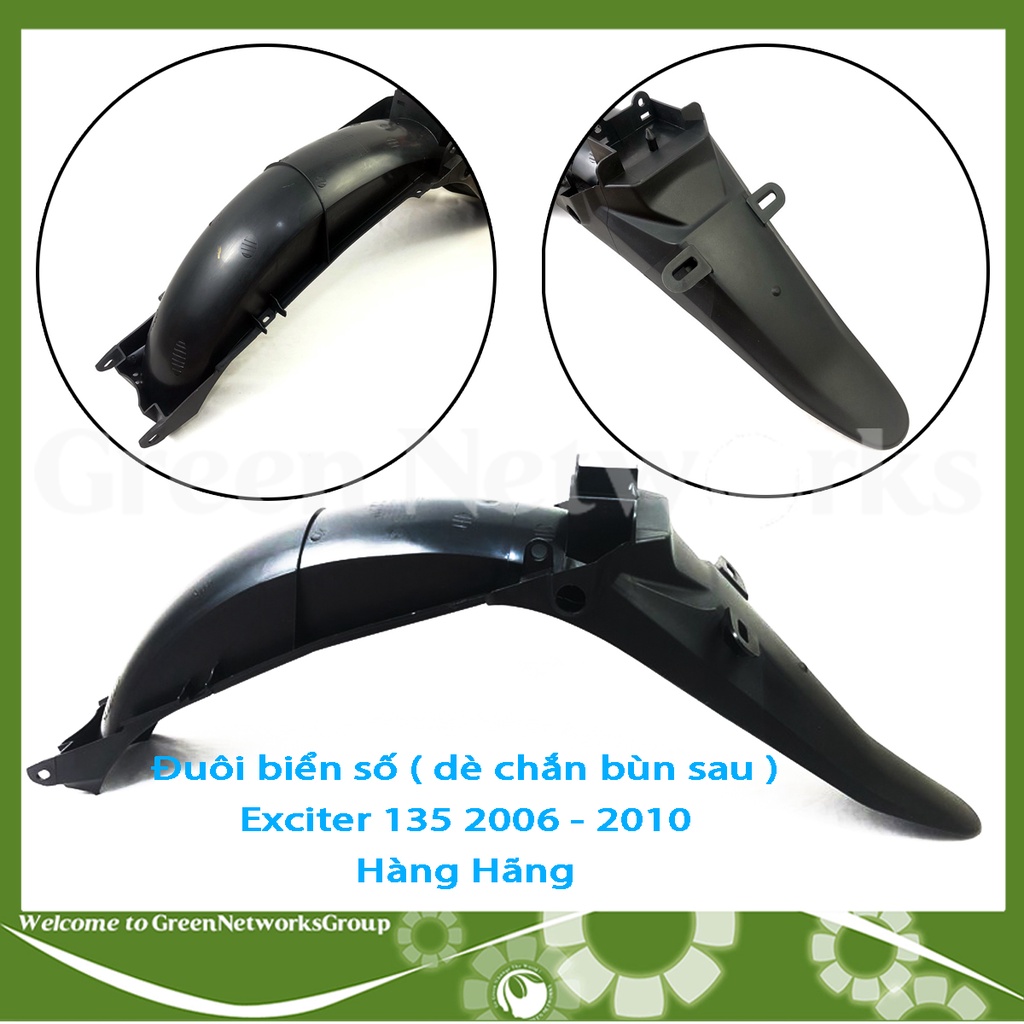 Dè chắn bùn sau Exciter 135 2006 - 2010 Hàng Hãng Greennetworks