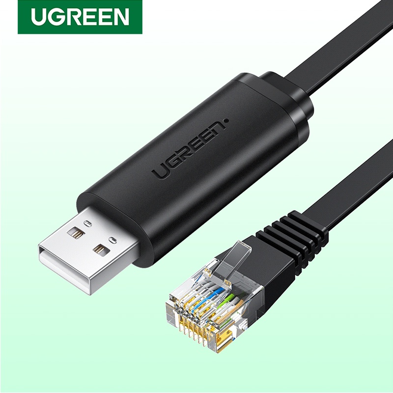Cáp điều hợp UGREEN đầu USB qua RJ45 RS232 dài 1.5m chuyên dụng