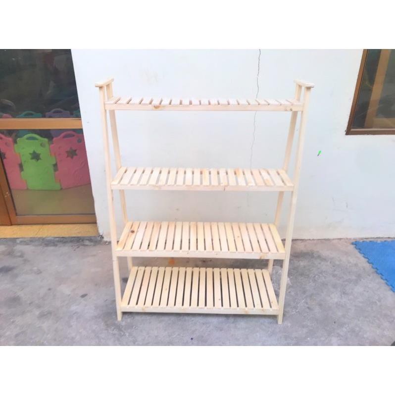 (Giá Xưởng) Kệ/Giá Để Cây, Hoa 4 Tầng Gỗ Thông Nhập Khẩu ( Giá Xưởng)