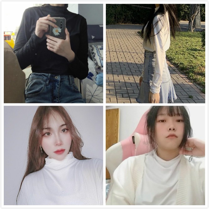 Áo thun tay dài mùa thu phong cách công sở Hàn Quốc cho nữ