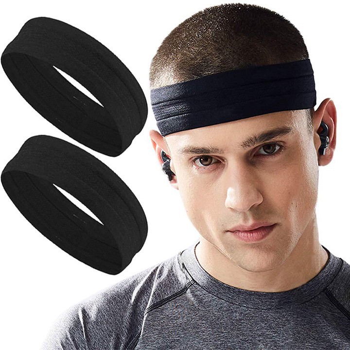 [HÀNG NHẬP KHẨU] Băng Đô Thể Thao, Yoga, Leo Núi, Erobic, Gym Headband Đeo Trán Thấm Chặn Mồ Hôi Chống Trượt _ S'Home