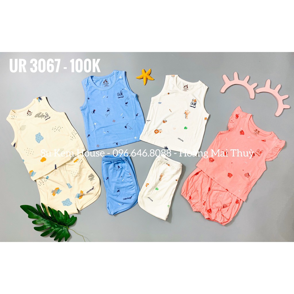 Bộ Quần áo ba lỗ pettit họa tiết Uala&Rogo 3067