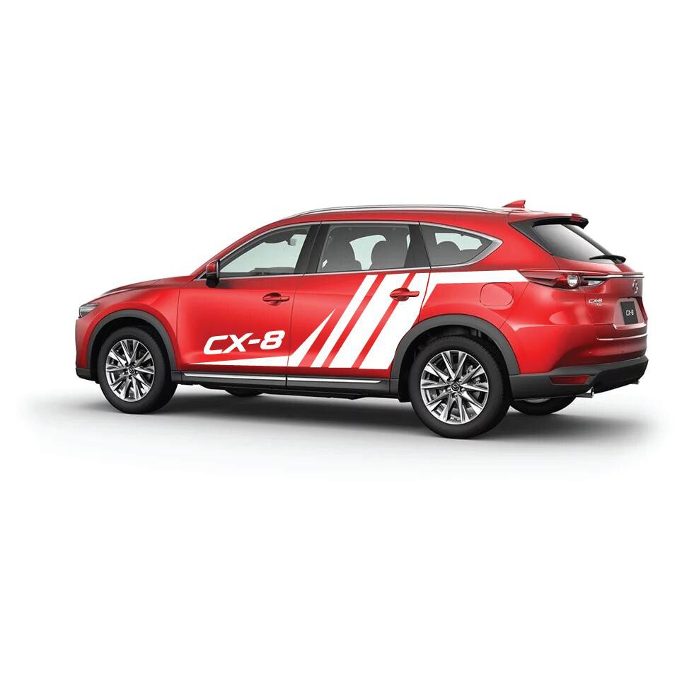 Tem  dán xe ô tô Mazda Cx8 phong cách thể thao