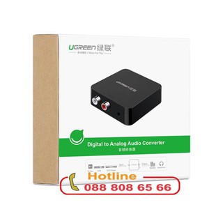 Bộ chuyển đổi quang, optical + coaxial to rca ugreen ug-30910