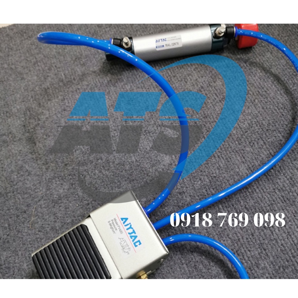 Combo bộ xi lanh 32 X 75 và van cơ đạp khí nén