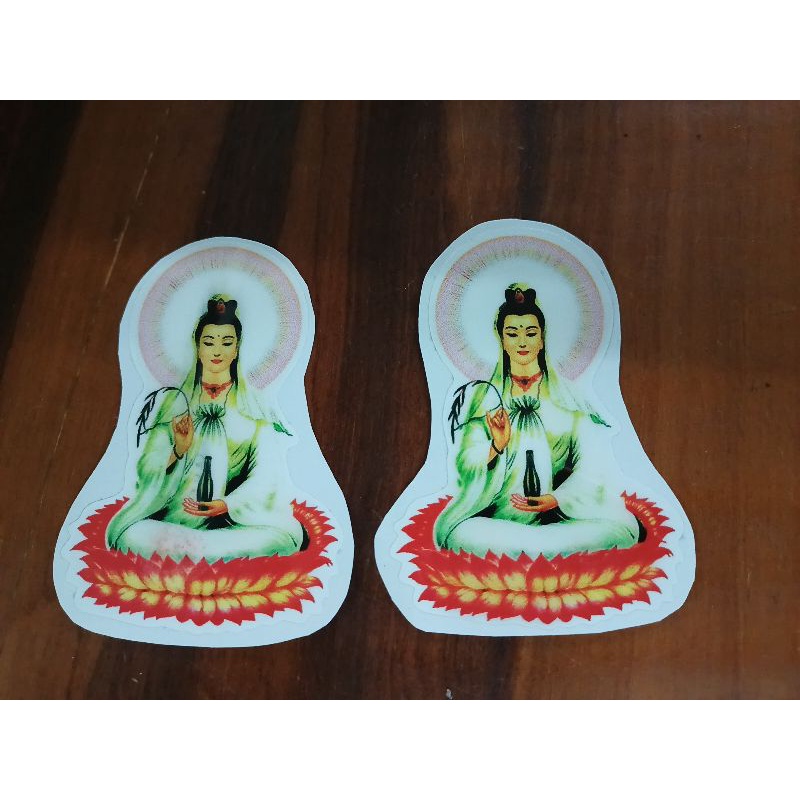 Bộ 2 tem nổi hình Phật 3D siêu đẹp 10cm