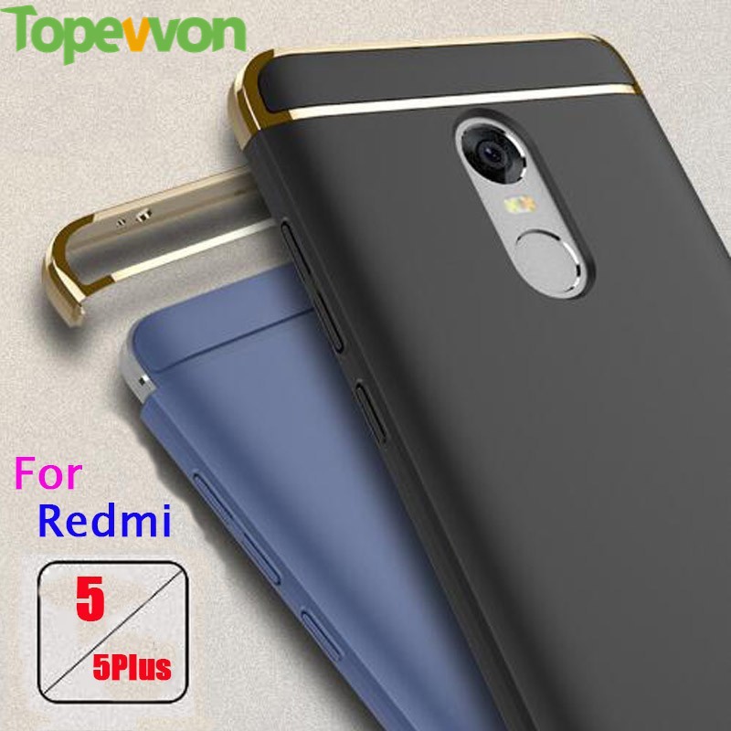 Ốp Lưng 3 Trong 1 Siêu Mỏng Sang Trọng Dùng Cho Xiaomi Redmi Note 5 Plus