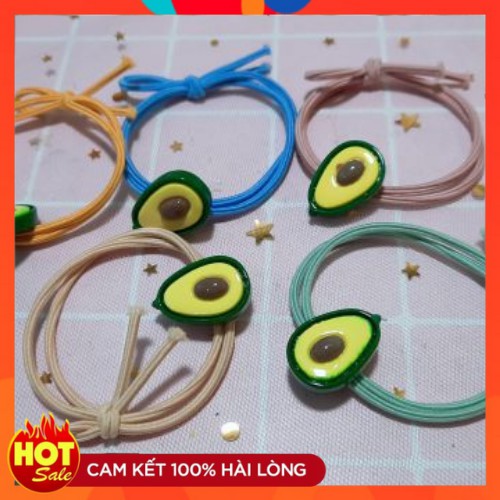 Dây buộc tóc hình quả bơ siêu đẹp