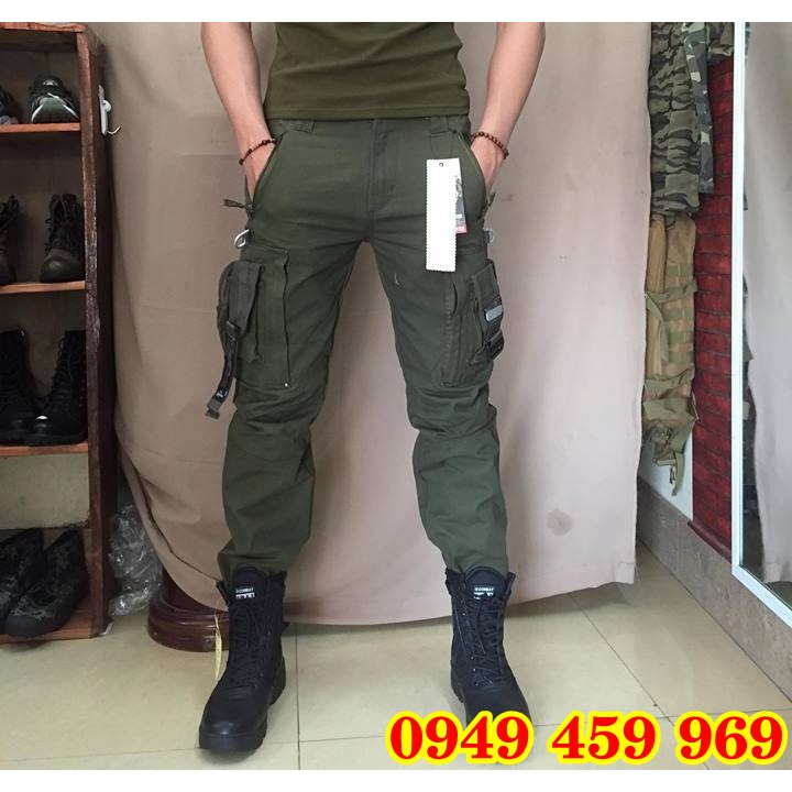 Quần Lính - Quần Nam Túi Hộp Phong Cách Lính Mỹ