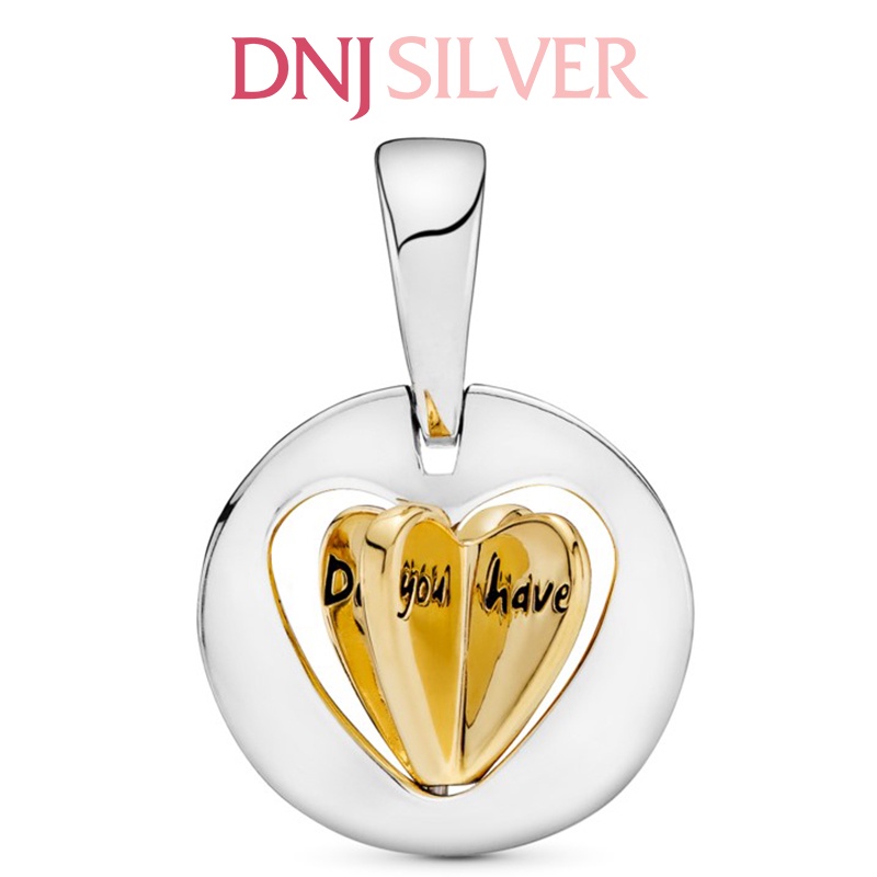 Charm bạc 925 cao cấp, hàng chuẩn bạc - Charm Mum's Golden Heart thích hợp để mix vòng tay charm - DN263