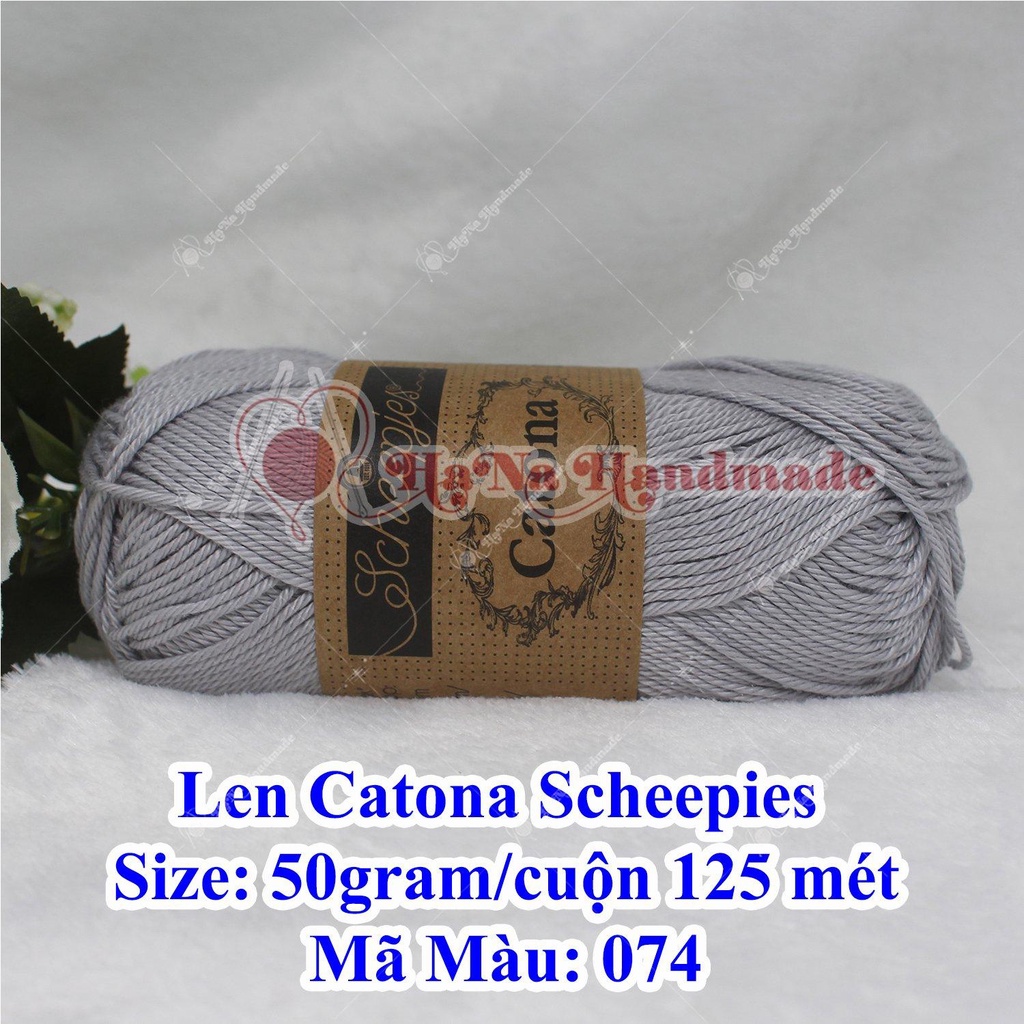 Len Catona Scheepies 50g/c 125 mét đan móc thú bông