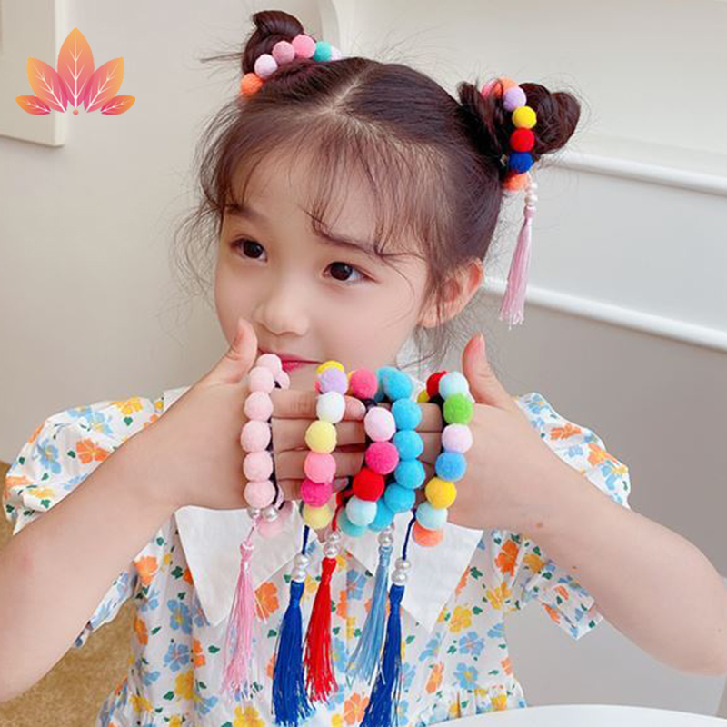 Dây Buộc Tóc Đính Hạt Cho Bé Jp5