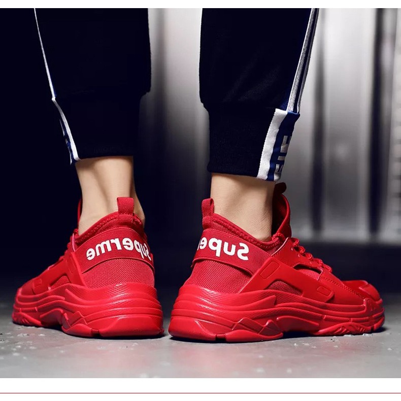 Giày nam sneaker phong cách Hàn Quốc 2019 (màu đỏ) | BigBuy360 - bigbuy360.vn