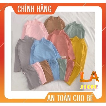 Bộ quần áo len gân cổ 5p Minkymom cho bé từ sơ sinh đến 5 tuổi - mềm mịn ấm
