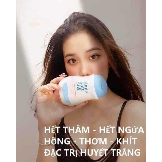 Dung Dịch Vệ Sinh Phụ Nữ Hana Soft Silk Hanayuki chăm sóc bé khử thâm làm Hồng