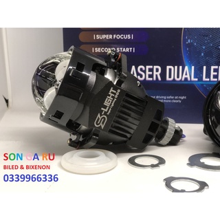 Đèn Bi LED S-LIGHT PRO x2 trợ pha LASER 3 inch