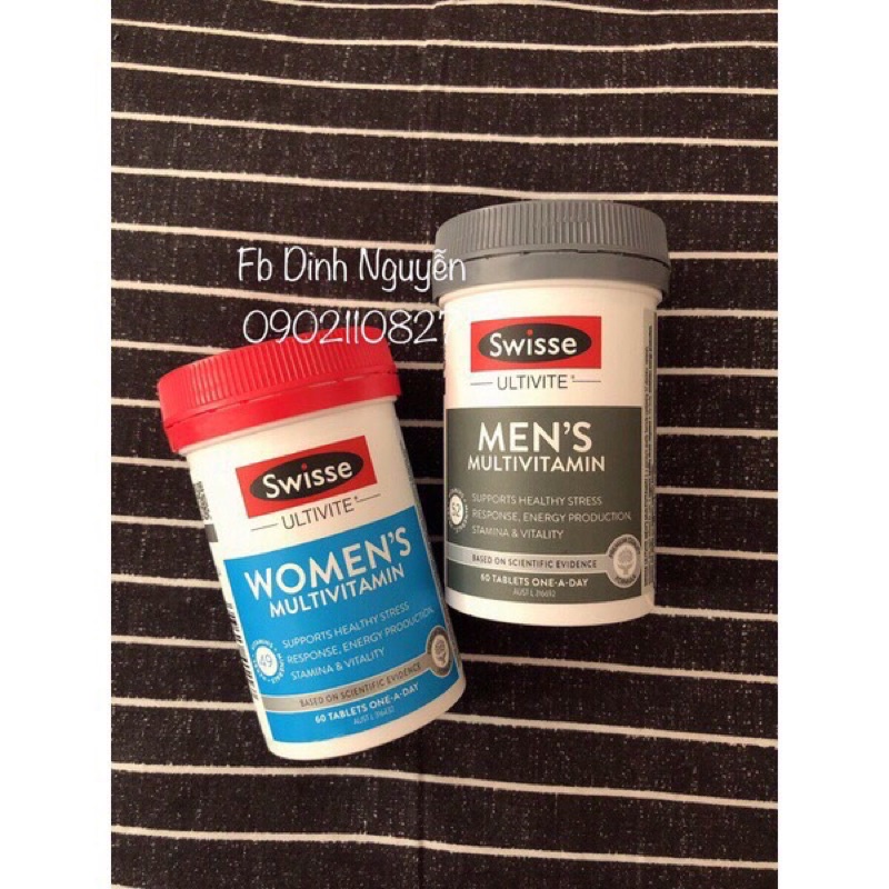Vitamin tổng hợp Swisse Men’s/Women’s Ultivitamin