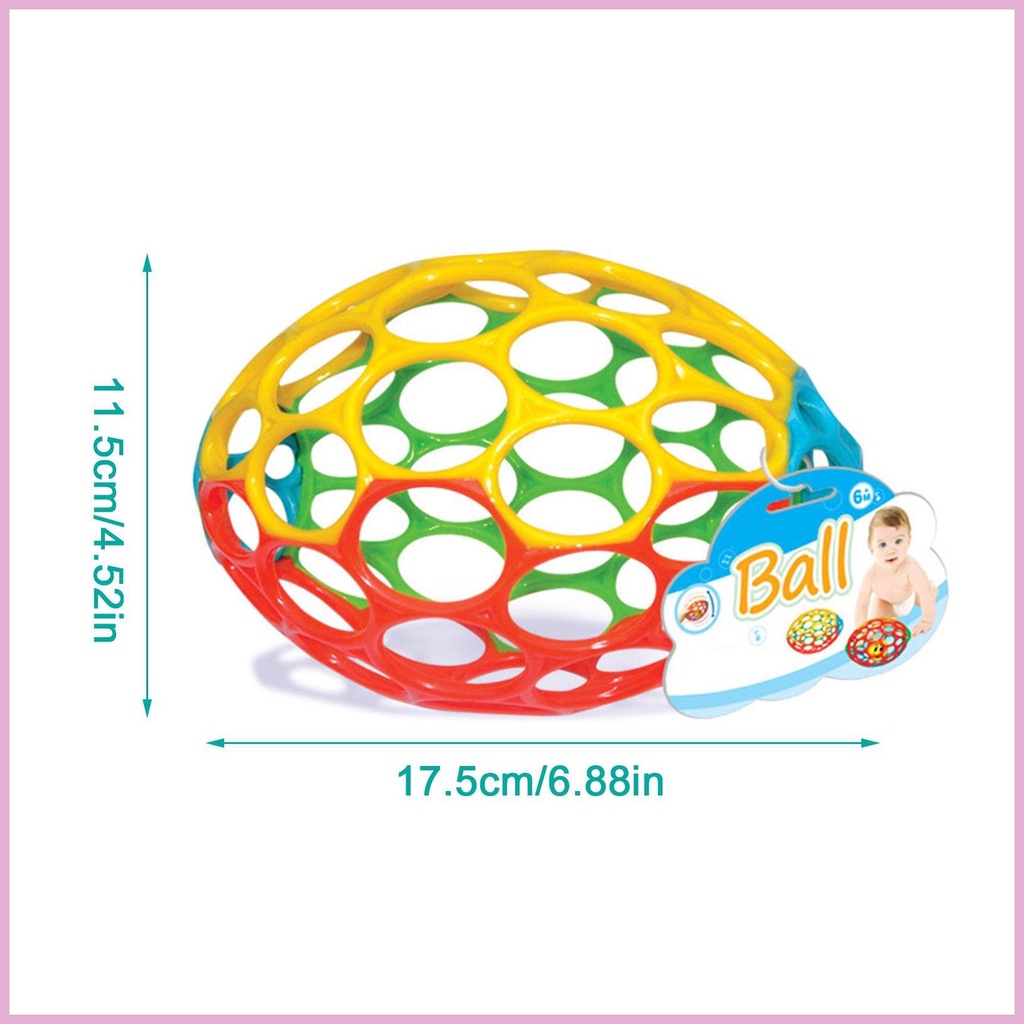 Đồ Chơi Giáo Dục Quả Bóng Lỗ Nhiều Màu Có Chuông Cho Trẻ Sơ Sinh