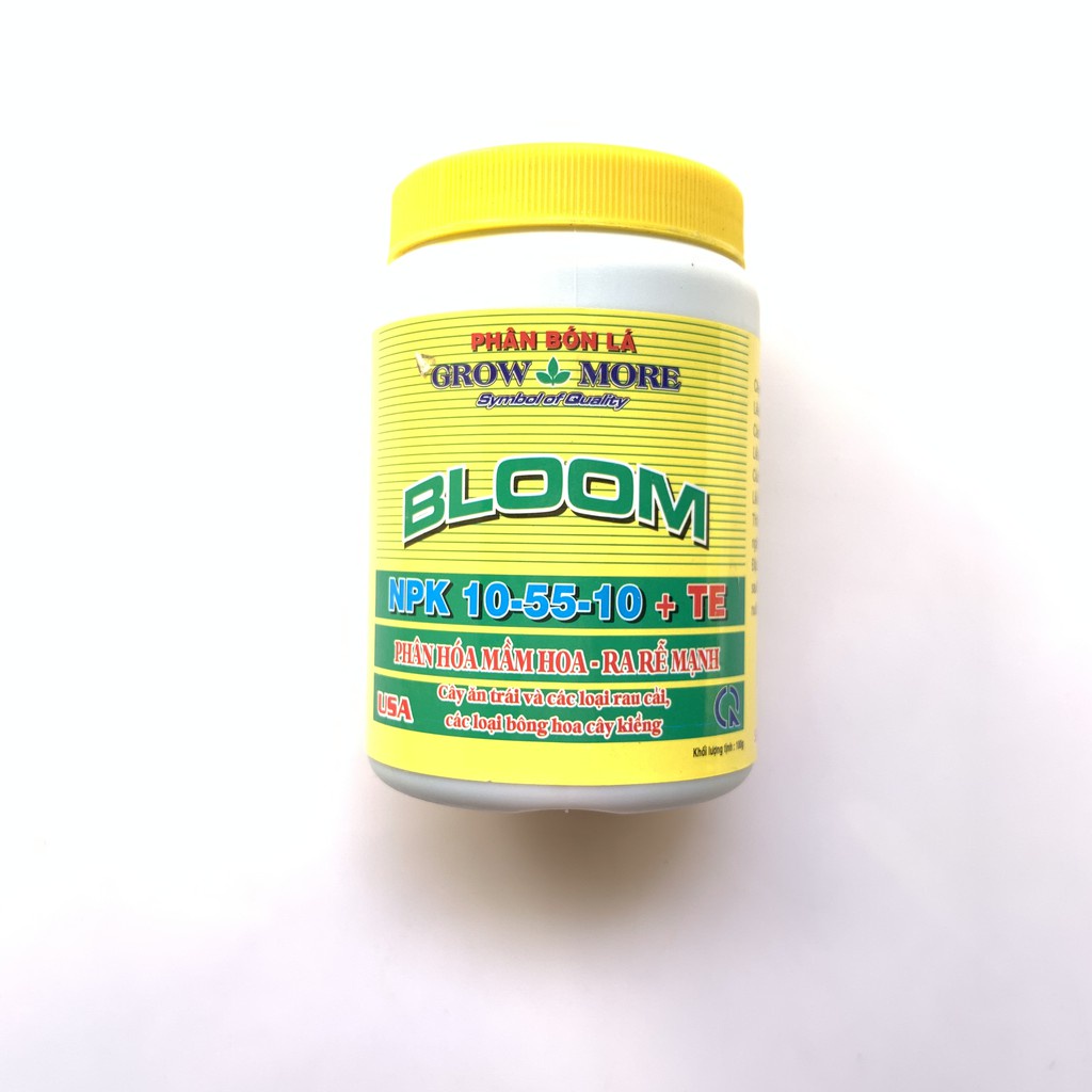 Phân bón lá kích mầm hoa Grow More NPK 10-55-10+TE, dạng bột, lọ 100gr, cho cây trồng - Hàng chính hãng