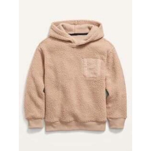 Áo Hoodie lông cừu bé trai xuất dư