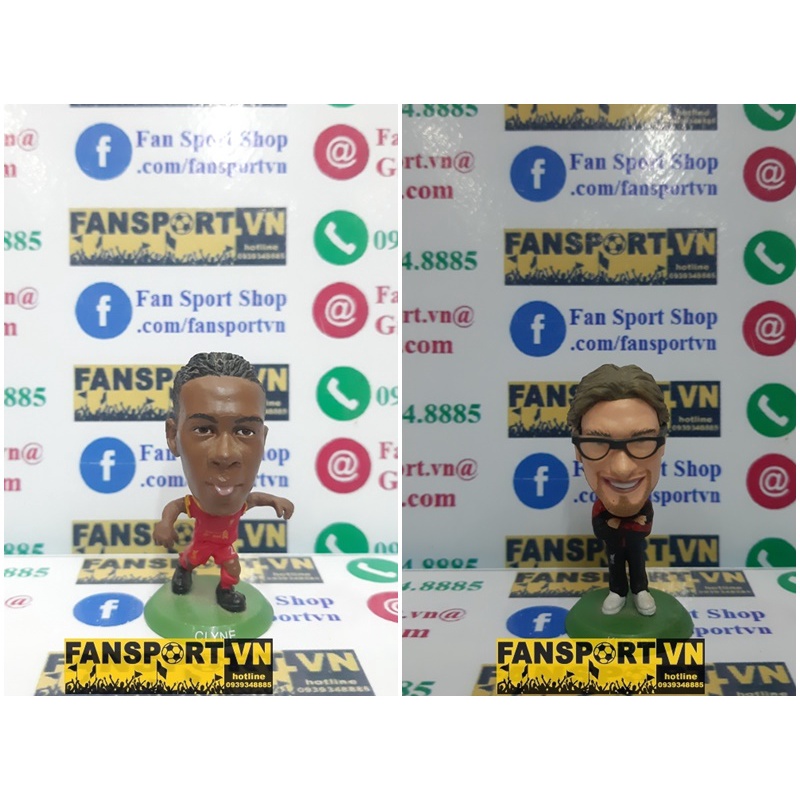 Tượng cầu thủ bóng đá Nathaniel Clyne 2016 2017 & Jurgen Klopp Liverpool soccerstars kodoto soccerwe