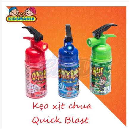 [Hàng Sẵn] Kẹo Xịt Chua Bình Cứu Hỏa Quick Blast Mỹ