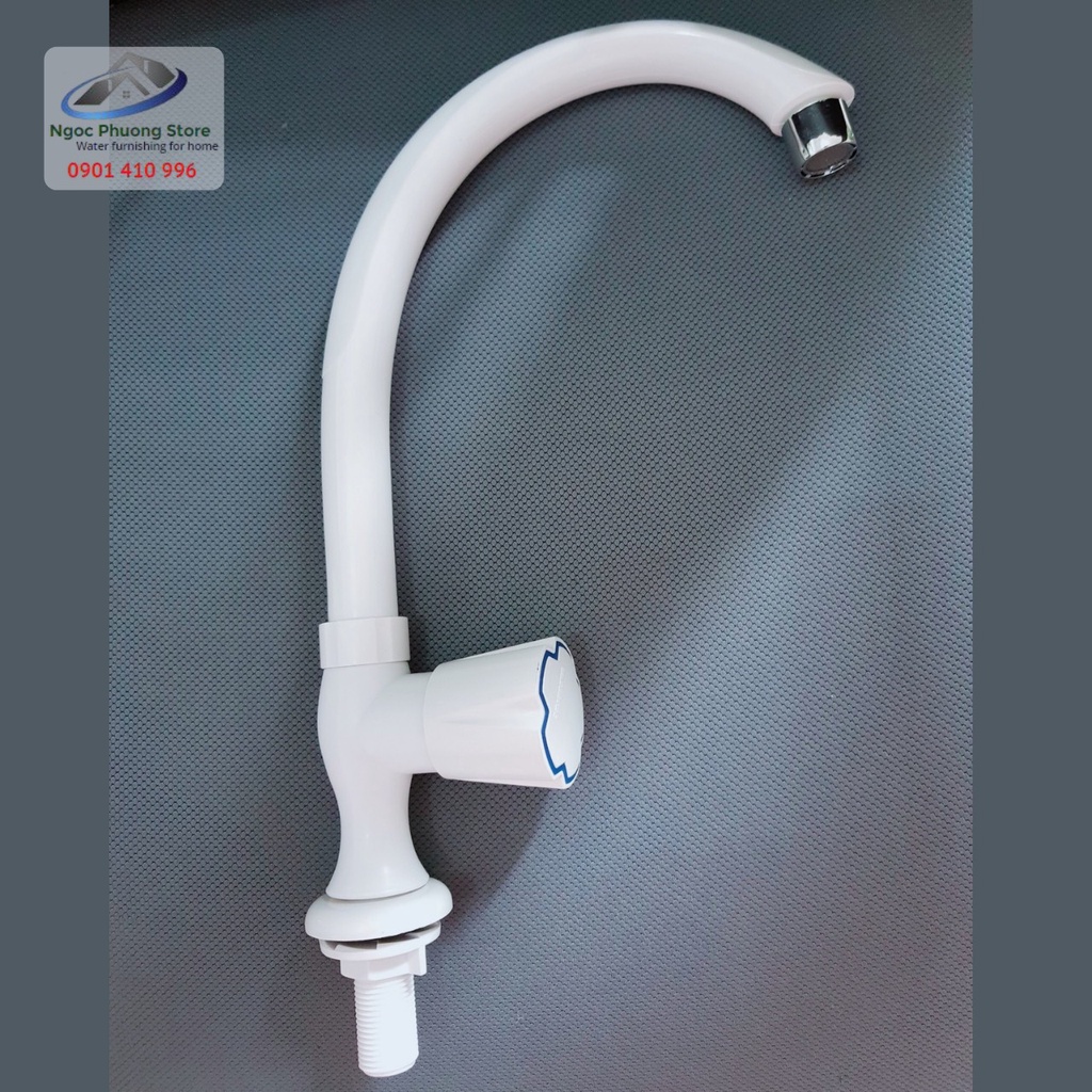 Vòi rửa chén WATERTEC nhập khẩu MALAYSIA nhựa ABS cao cấp, loại âm bồn tay vặn - Mã WT0017
