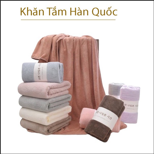 [FREESHIP❤️]Khăn Tắm HÀN QUỐC Cao Cấp Size Lớn 70x140cm Loại Đẹp