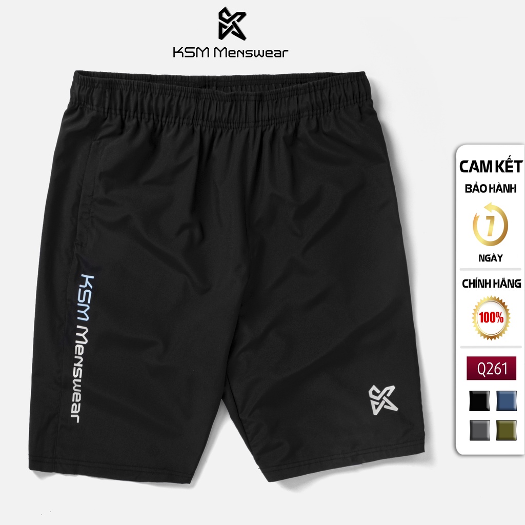 Quần Đùi Thể Thao Nam KSM Menswear Ngắn Chất Vải Dù Mỏng Nhẹ Mát Rẻ Đẹp Q261