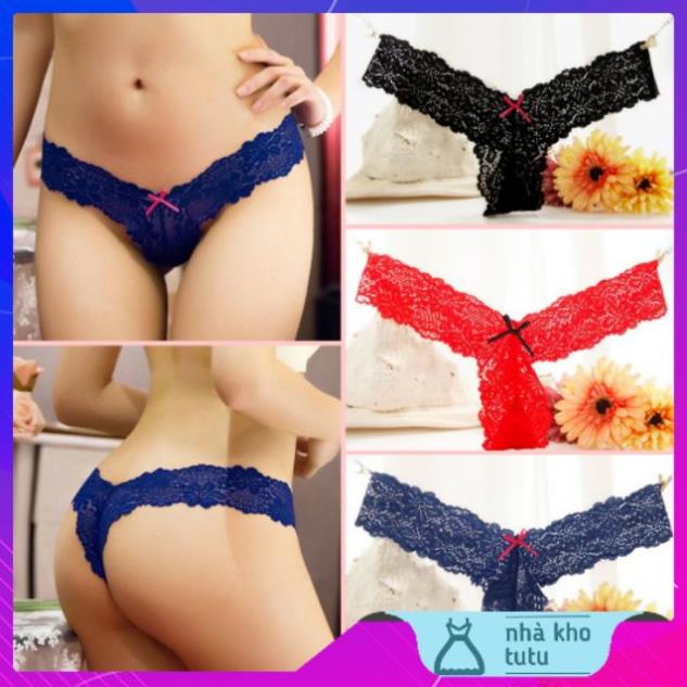 L084 - Quần lót ren lọt khe mềm mịn cực chất
