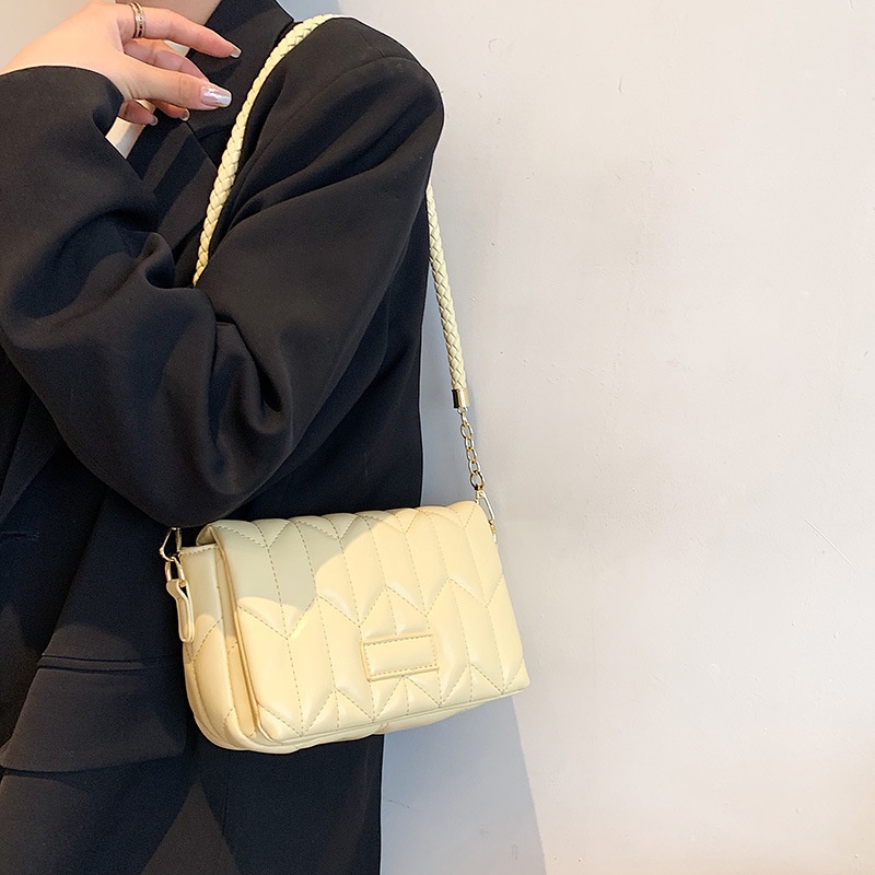 Túi Đeo JASMIN NOIR Chéo Nắp Gập In Họa Tiết Hoa Thời Trang Cho Nữ