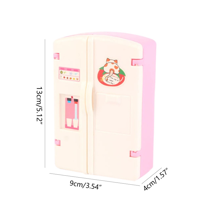 Tủ Lạnh Đồ Chơi Có Thể Mở Ra Cho Búp Bê