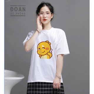 Áo thun đẹp in hình rồng lai ong basic ( màu  trắng)