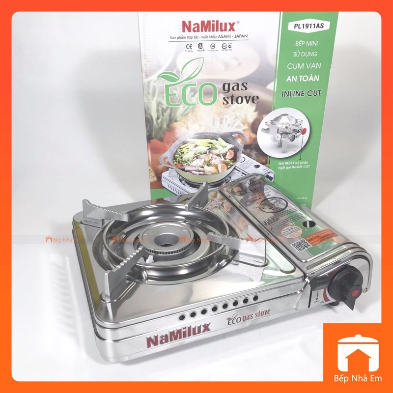 BẾP GA MINI 1911APS NAMILUX (INOX), NGẮT GAS TỰ ĐỘNG - HÀNG CHÍNH HÃNG 100%