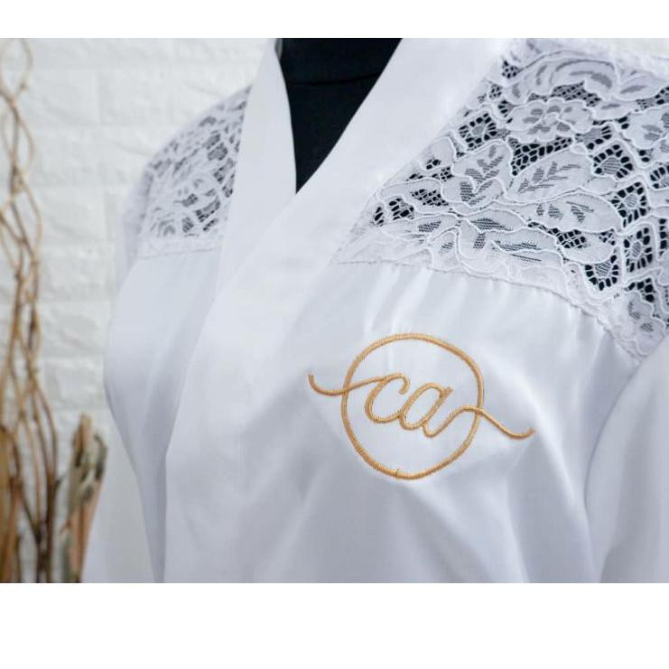 Bộ Áo Kimono Thêu Hoa Hồng + Quần Lót Vải satin Sang Trọng CT0E9 37 Cho Cô Dâu | BigBuy360 - bigbuy360.vn