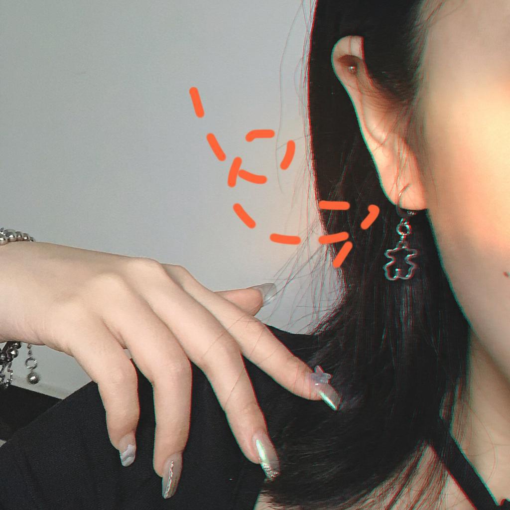 Khuyên Tai Hình Gấu Phong Cách Hip Hop Đơn Giản Dễ Phối Đồ 19551