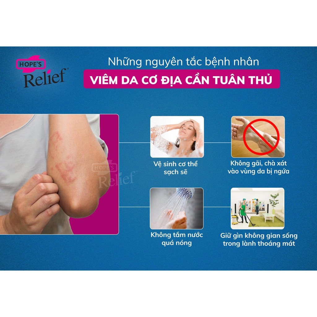 Kem đa năng thảo dược Hope’s Relief hỗ trợ da khô ngứa, eczema, vảy nến