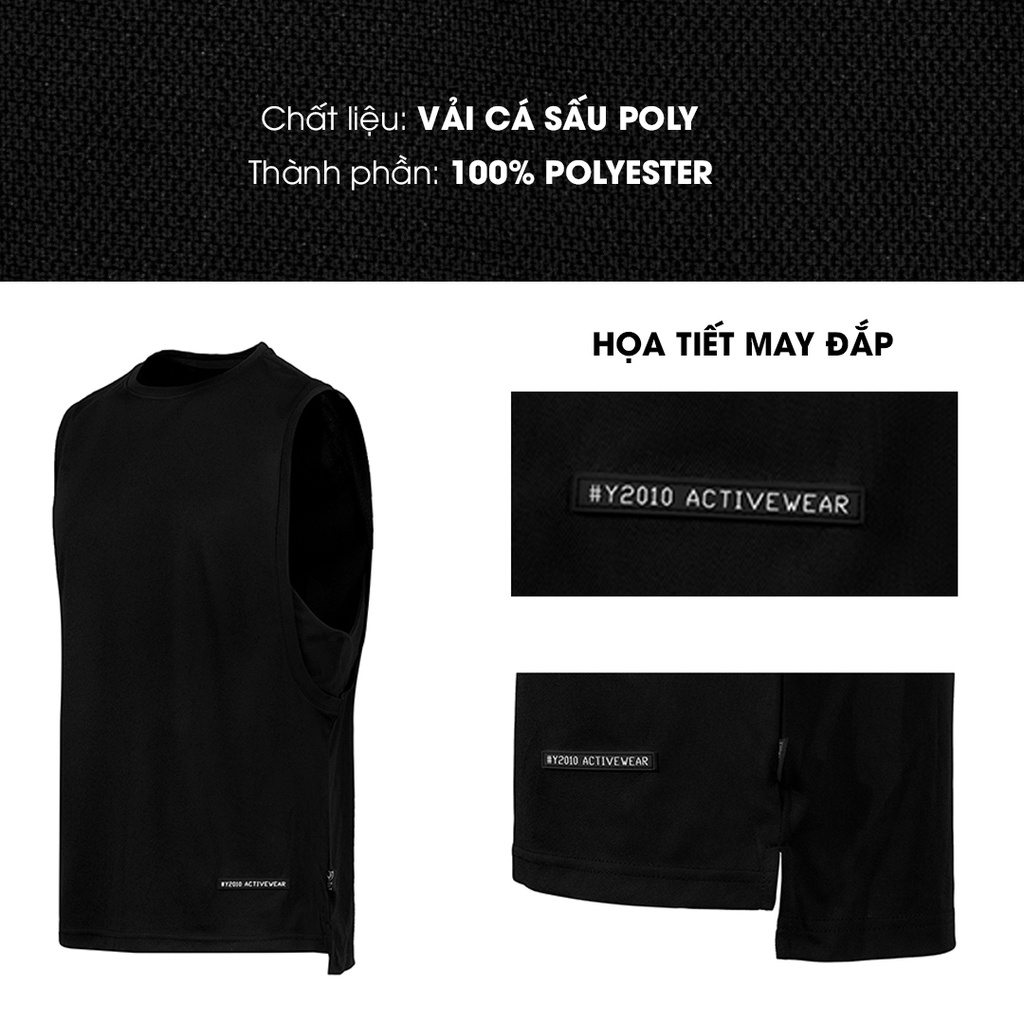 Áo Ba Lỗ Thể Thao Nam Trơn Đơn Giản Thương Hiệu Y2010 Nguyên Bản Ver37 20638