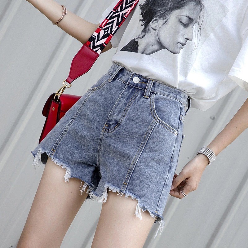 Quần đùi nữ quần short jean rách hàng Quảng Châu cao cấp