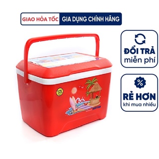 Thùng đá cao cấp Duy Tân 12 Lít - Thùng nhựa giữ nhiệt Matsu có quai xách đi du lịch dã ngoại