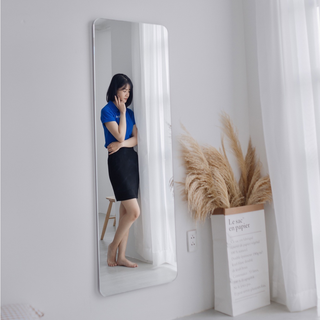 Gương đứng soi toàn thân treo tường OCHU Không viền B MIRROR Nội thất Decor phòng khá