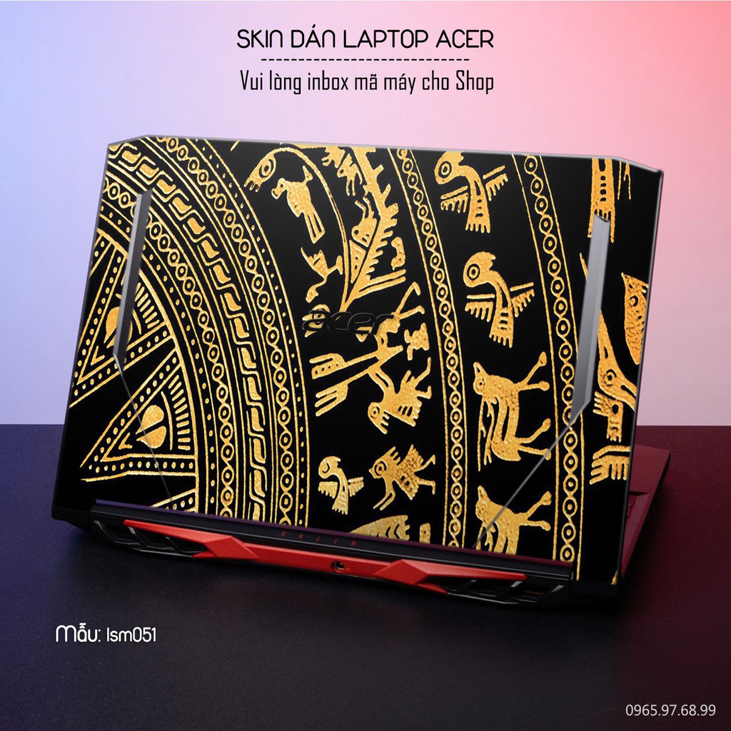 Skin dán Laptop Acer in hình Trống Đồng Đông Sơn - lsm051 (inbox mã máy cho Shop)