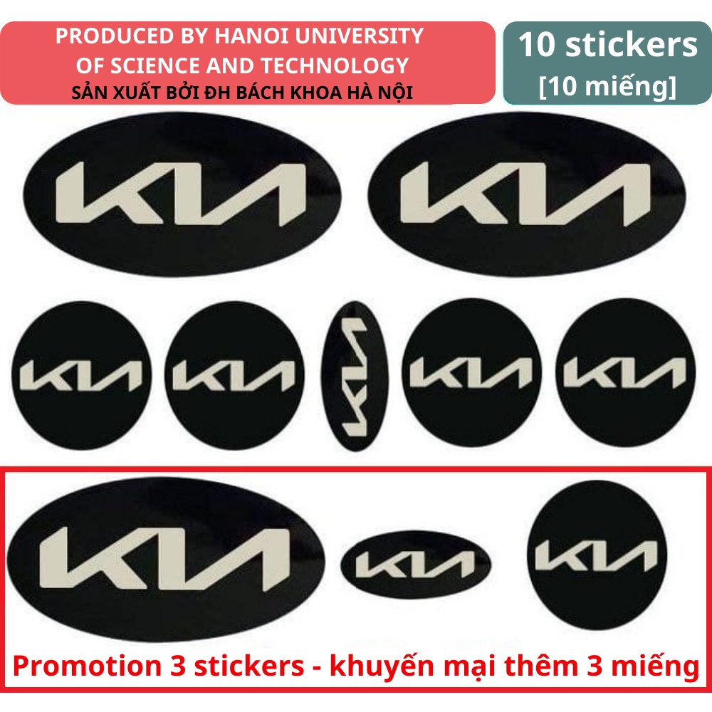 LOGO KIA SOLUTO mới 2021, decal LOGO KIA