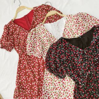 ĐẦM MIDI CHERRY RÚT DÂY NGỰC