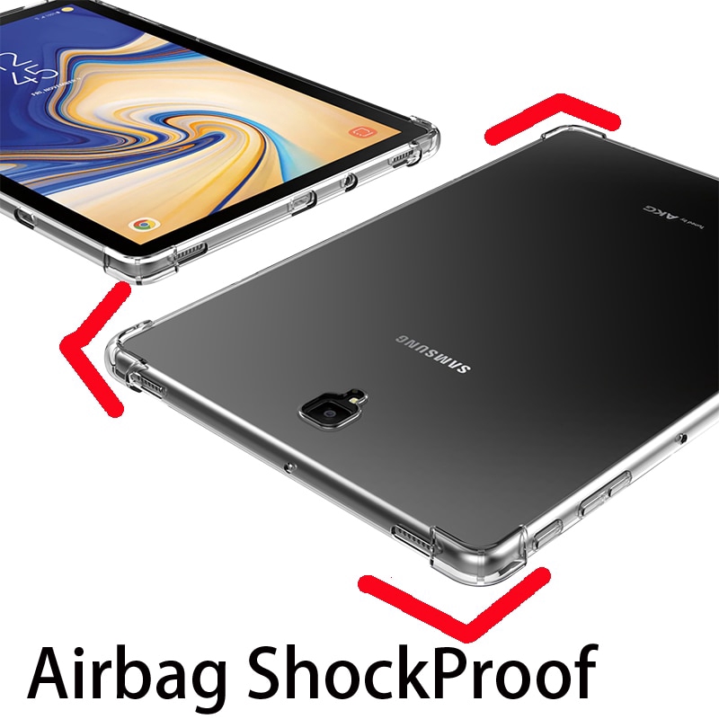 Ốp lưng TPU mềm chống nứt Samsung Galaxy Tab S4 10.5 2018 T830 SM-T835, Ốp silicon chống sốc 10.5 AT590F