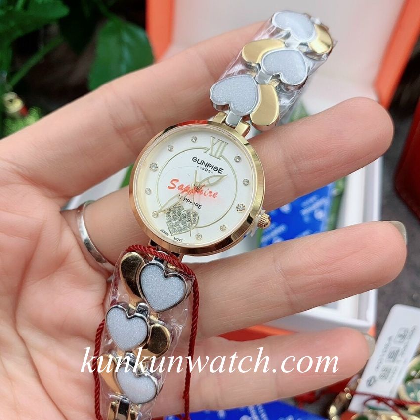 Đồng Hồ Nữ Sunrise 9010SA - Authentic - Kiểu Dáng Lắc Tay