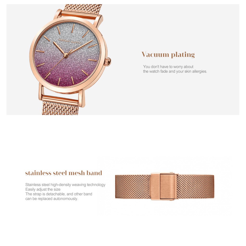 Đồng Hồ HANNAH MARTIN NỮ chính hãng - Chống Thấm Nước - Chất Liệu Thép Không Gỉ - Model Hm-1323 - Bảo hành 1 năm | BigBuy360 - bigbuy360.vn