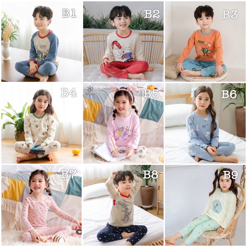 Bộ Đồ Thu Mỏng Mặc mùa thu giao mùa cho Bé trai Bé Gái